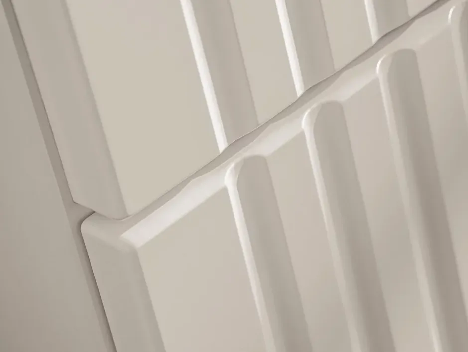 Furnidea Meuble suspendu sous vasque avec panier à linge ADEL CACHEMIRE 160 cm
