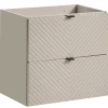 Furnidea Meuble suspendu sous vasque avec 2 tiroirs VIVA CACHEMIRE 60 cm