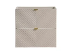 Furnidea Meuble suspendu sous vasque avec 2 tiroirs VIVA CACHEMIRE 60 cm