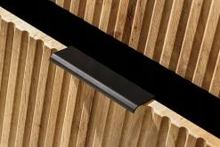 Furnidea Meuble suspendu sous vasque avec panier à linge ADEL CHÊNE 120 cm