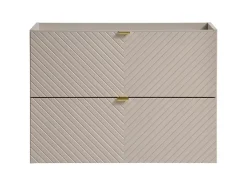 Furnidea Meuble suspendu sous vasque avec 2 tiroirs VIVA CACHEMIRE 80 cm