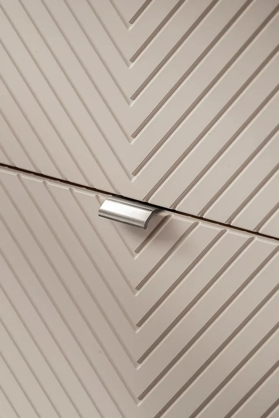 Furnidea Meuble suspendu sous vasque avec 2 tiroirs VIVA CACHEMIRE 80 cm