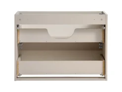 Furnidea Meuble suspendu sous vasque avec 2 tiroirs VIVA CACHEMIRE 80 cm