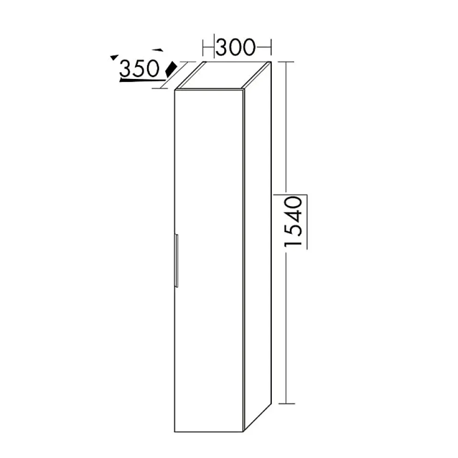 Burgbad Meuble vasque 90 cm Olena blanc brillant + colonne* Ensemble Meuble De Salle De Bains