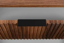 3xE Living Meuble vasque suspendu pour salle de bain, chêne noyer, 80,4 x 51,7 x 41,5 cm