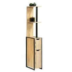 Facility'S Meuble WC en bois et métal - 18 x 30 x 119 cm - FACILITYS* Meuble Wc