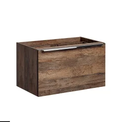 Otitec Meubles sous vasque - 100 cm - avec Vasque à poser et Plan - BOLD OAK