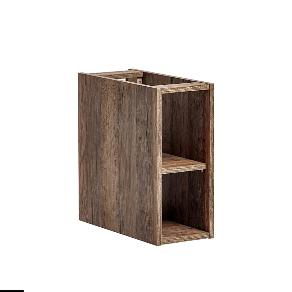 Otitec Meubles sous vasque - 100 cm - avec Vasque à poser et Plan - BOLD OAK
