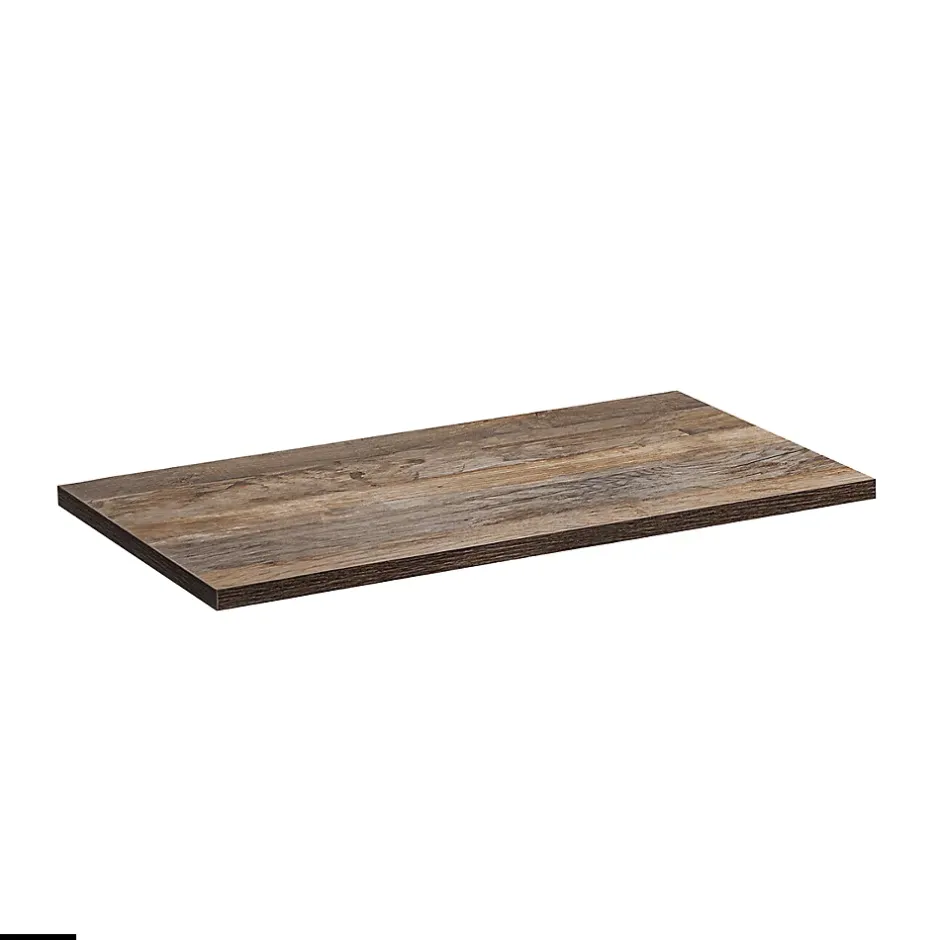 Otitec Meubles sous vasque - 100 cm - avec Vasque à poser et Plan - BOLD OAK