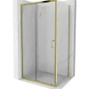 Mexen Apia cabine de douche coulissante 100 x 90 cm, transparent, or - 840-100-090-50-00