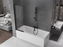 Mexen Fox paroi de douche 2 volets coulissante 85 x 150 cm, transparent, noir - 891-085-002-70-00* Paroi De Douche