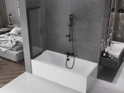 Mexen Fox paroi de douche 2 volets coulissante 85 x 150 cm, transparent, noir - 891-085-002-70-00* Paroi De Douche