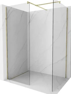Mexen Kioto cloison de douche Walk-in 160 x 80 cm, transparent, doré - 800-160-202-50-00-080* Cabine De Douche