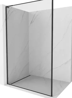 Mexen Kioto L paroi de douche Walk-in 70 x 200 cm, cadre noir, noir - 800-070-103-70-70