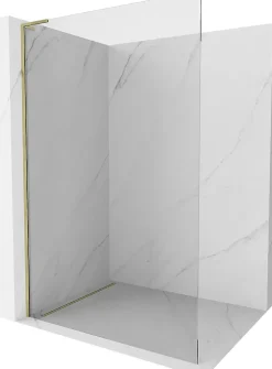 Mexen Kioto L paroi de douche Walk-in 120 x 200 cm, transparent, or - 800-120-103-50-00* Cabine De Douche