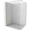 Mexen Kioto paroi de douche Walk-in 160 x 200 cm, transparent 8 mm, doré - 800-160-101-50-00