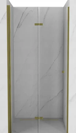 Mexen Lima porte de douche pliable 90 cm, transparent, doré - 856-090-000-50-00