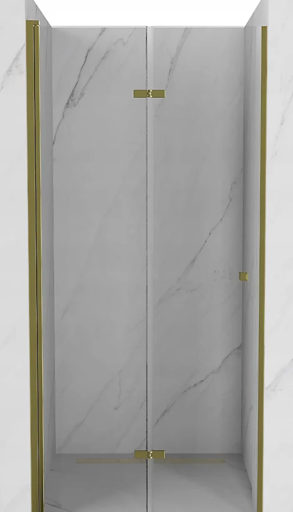 Mexen Lima portes de douche pliantes 100 cm, transparentes, dorées - 856-100-000-50-00* Porte De Douche