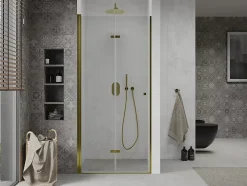 Mexen Lima portes de douche pliantes 100 cm, transparentes, dorées - 856-100-000-50-00* Porte De Douche
