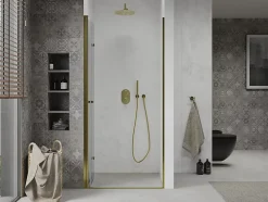 Mexen Lima portes de douche pliantes 100 cm, transparentes, dorées - 856-100-000-50-00* Porte De Douche