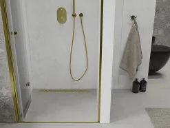 Mexen Lima portes de douche pliantes 100 cm, transparentes, dorées - 856-100-000-50-00* Porte De Douche