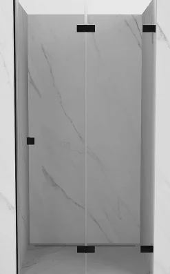 Mexen Lunar-F porte de douche pliante droite 65 cm, transparentes, noires - 836-065-000-70-00-P* Porte De Douche