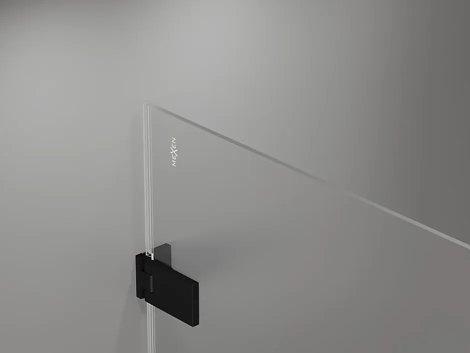 Mexen Lunar-F porte de douche pliante droite 65 cm, transparentes, noires - 836-065-000-70-00-P* Porte De Douche