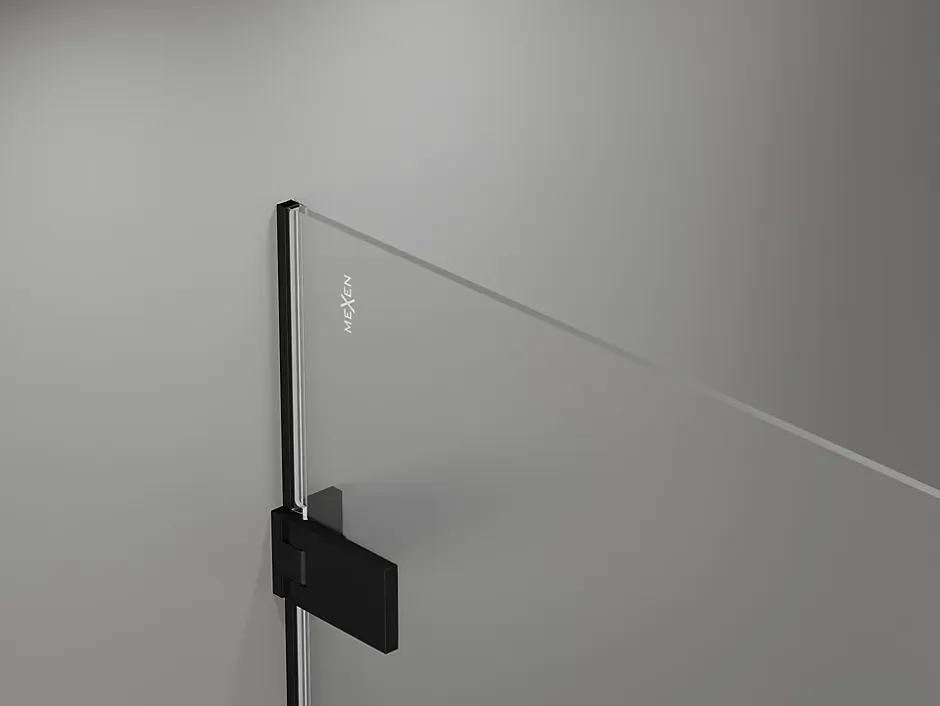 Mexen Lunar-F porte de douche pliante droite 65 cm, transparentes, noires - 836-065-000-70-00-P* Porte De Douche