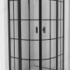 Mexen Mist L cabine de douche quart-de-rond pivotante 90 x 90 cm, grille noire, noir - 8A32L-090-090-70-77* Cabine De Douche