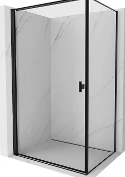 Mexen Mist-B cabine de douche pivotante gauche 100 x 85 cm, cadre noir, noir - 8A2T-100-085-70-70-L* Cabine De Douche