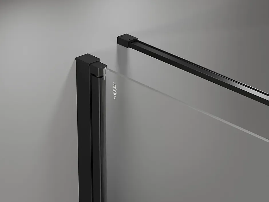Mexen Mist-B cabine de douche pivotante gauche 100 x 85 cm, cadre noir, noir - 8A2T-100-085-70-70-L* Cabine De Douche