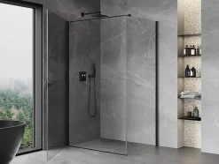 Mexen Mist-B cabine de douche pivotante 100 x 120 cm, transparent, noir - 8A2T-100-120-70-00* Cabine De Douche