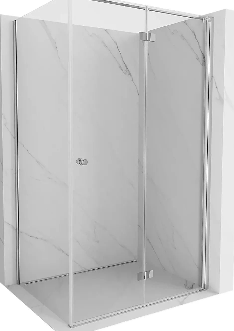 Mexen Mist-F cabine de douche pliante droite 90 x 70 cm, transparent, chrome - 8A6T-090-070-01-00-P* Cabine De Douche