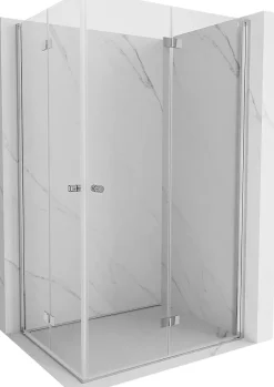 Mexen Mist-F Duo cabine de douche pliante droite 100 x 120 cm, transparent, chrome - 8A6-100L-120P-01-00* Cabine De Douche