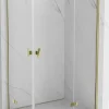 Mexen Mist-H Duo cabine de douche pivotante droite 80 x 110 cm, transparent, or - 8A5-080L-110P-50-00* Cabine De Douche