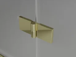 Mexen Mist-H Duo cabine de douche pivotante droite 80 x 110 cm, transparent, or - 8A5-080L-110P-50-00* Cabine De Douche