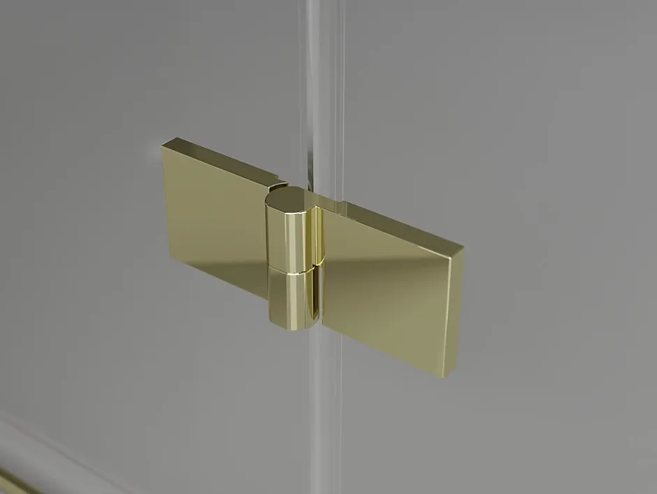 Mexen Mist-H Duo cabine de douche pivotante droite 80 x 110 cm, transparent, or - 8A5-080L-110P-50-00* Cabine De Douche