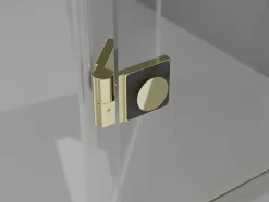 Mexen Mist-H Duo cabine de douche pivotante droite 80 x 110 cm, transparent, or - 8A5-080L-110P-50-00* Cabine De Douche