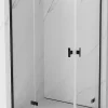 Mexen Mist-H L Duo cabine de douche battante gauche 110 x 90 cm, transparent, noir - 8A5L-110L-090P-70-00* Cabine De Douche