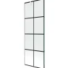 Mexen Next paroi de baignoire 1-volet 70 x 150 cm, grille noire, blanc - 895-070-000-00-77-20* Paroi De Douche