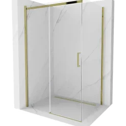 Mexen Omega cabine de douche coulissante 110 x 80 cm, transparent, dorée - 825-110-080-50-00* Paroi De Douche