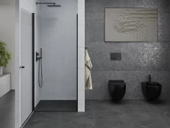 Mexen Pretoria porte de douche pivotante 70 cm, transparent, noir - 852-070-000-70-00* Porte De Douche