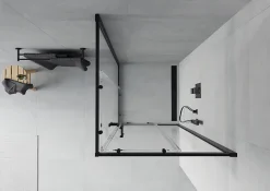 Mexen Rio cabine de douche carrée 90 x 90 cm, transparente, noire - 860-090-090-70-00* Cabine De Douche