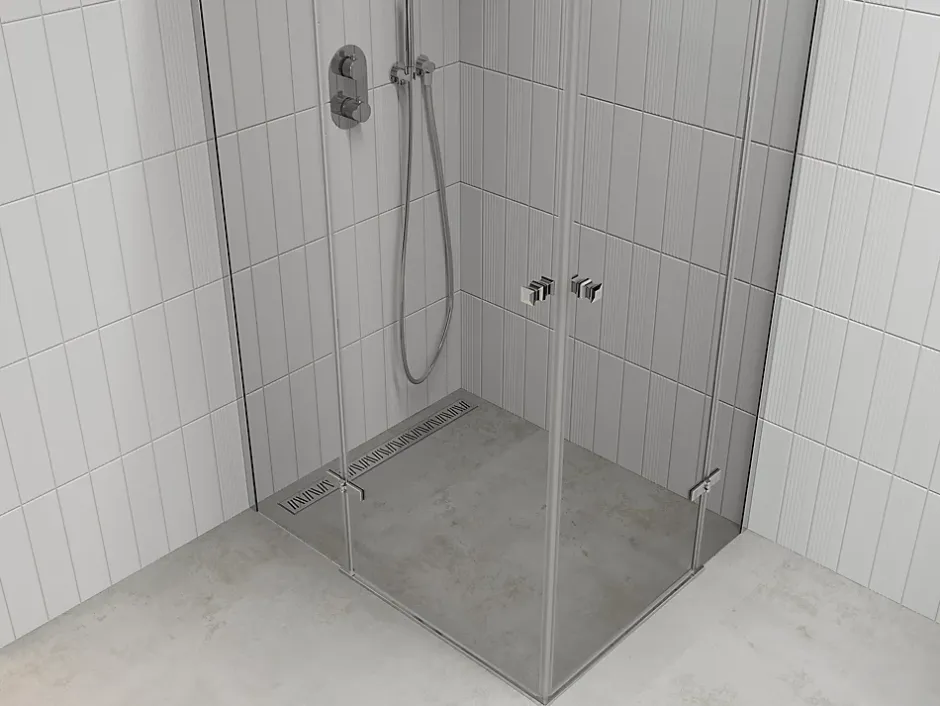 Mexen Roma Duo cabine de douche pivotante 120 x 90 cm, transparent, chrome - 854-120-090-02-00* Paroi De Douche