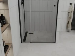 Mexen Roma porte de douche pivotante 110 cm, transparentes, noires - 854-110-000-70-00