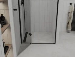 Mexen Roma porte de douche pivotante 110 cm, transparentes, noires - 854-110-000-70-00