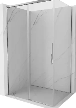 Mexen Rox cabine de douche coulissante 150 x 80 cm, transparent, chrome - 8C2-150-080-01-00* Cabine De Douche