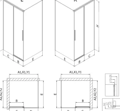 Mexen Rox cabine de douche coulissante 150 x 80 cm, transparent, chrome - 8C2-150-080-01-00* Cabine De Douche