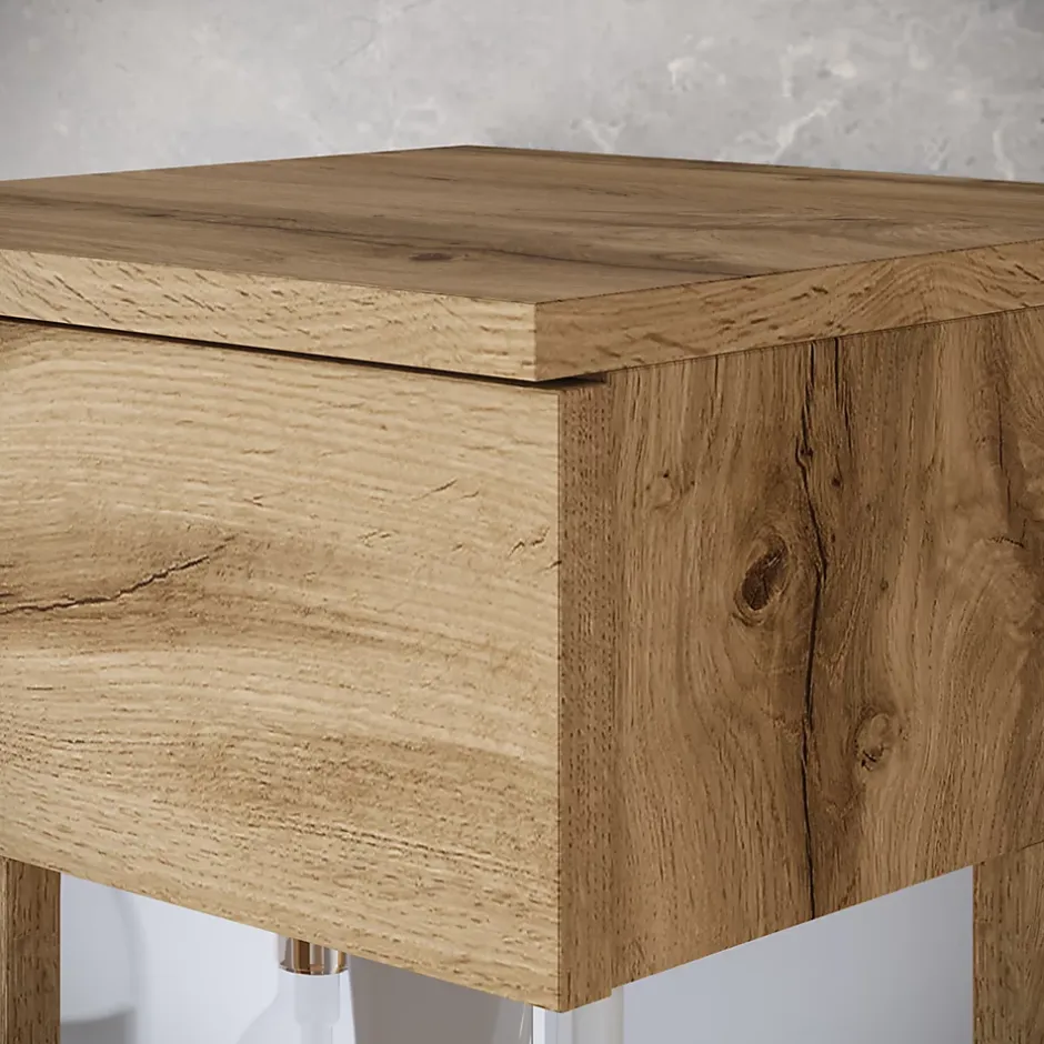 MINIO go for it , ensemble de meubles de salle de bain NIKITA chêne wotan, 4 pièces