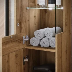 MINIO go for it , ensemble de meubles de salle de bain NIKITA chêne wotan, 4 pièces